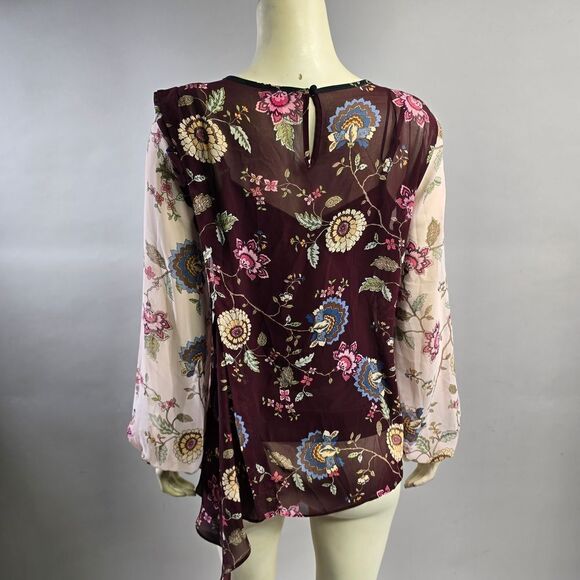 Vince Camuto Small Floral Print Women's Top - Multicolor R15 - Picture 3 of 4